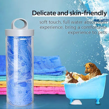 Load image into Gallery viewer, Puppies Pet Bath Ultra-Absorbent &amp; Machine Washable Towel | Suitable for Small, Medium Large Dogs and Cats (Pack of One) - Color May Vary
