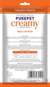 Purepet Creamy Real Chicken Lickable Treats