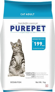 Purepet Adult cat Dry Food Ocean Fish Flavour 1KG