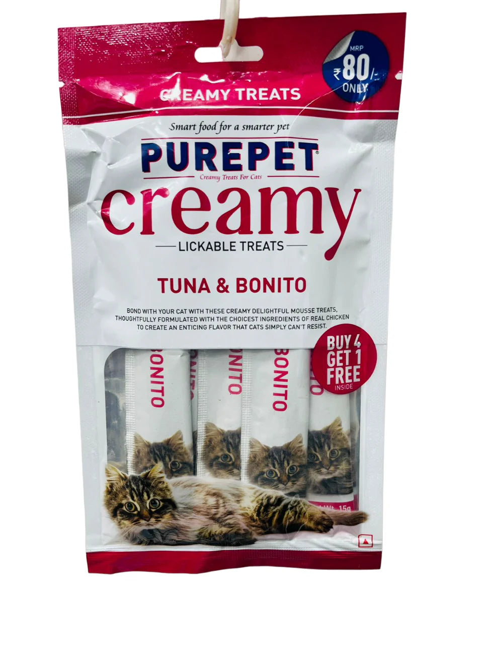 Purepet Creamy Tuna & Bonito Lickable Treats