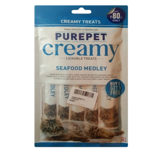 Purepet Creamy Seafood Medley Lickable Treats