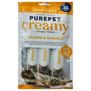 Purepet Creamy Lickable Treats Salmon & Skipjack