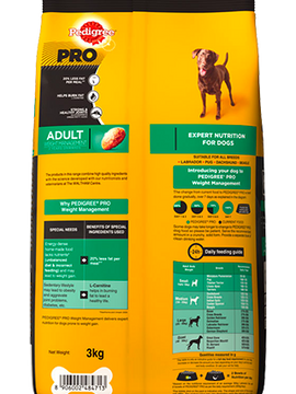 Pedigree Pro - Weight Management Dog Dry Food