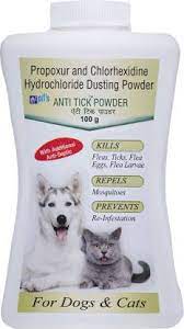 Propoxur powder for clearance dogs